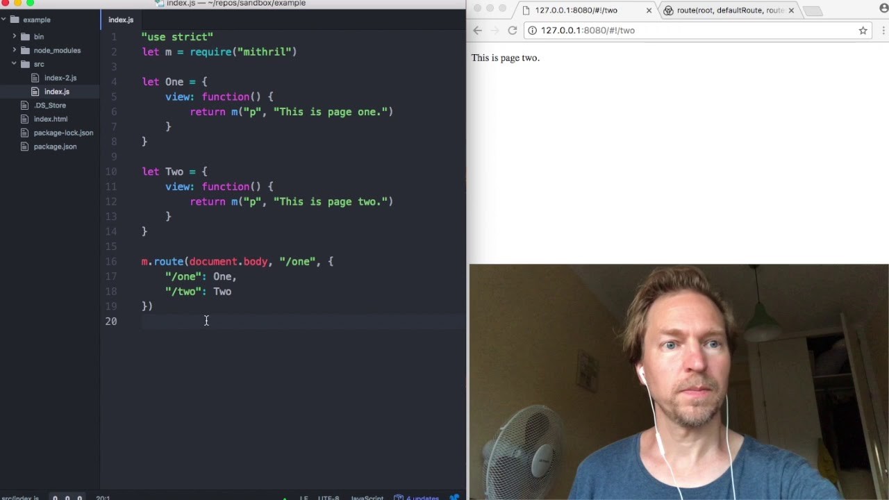 Mithril JS Örnek Kod